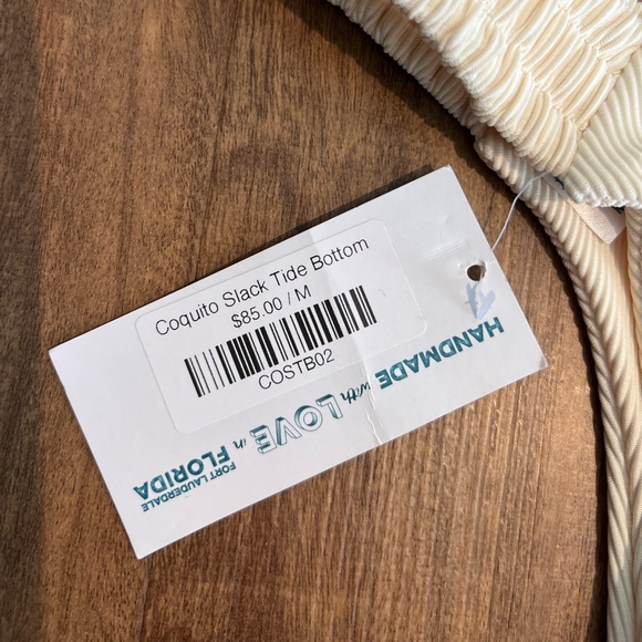 NWT Jypsea Local Coquito Slack Tide Bottom and Trident Top Bikini Set, Size M - Picture 4 of 5